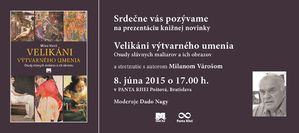 Beseda s autorom Velikánov výtvarného umenia